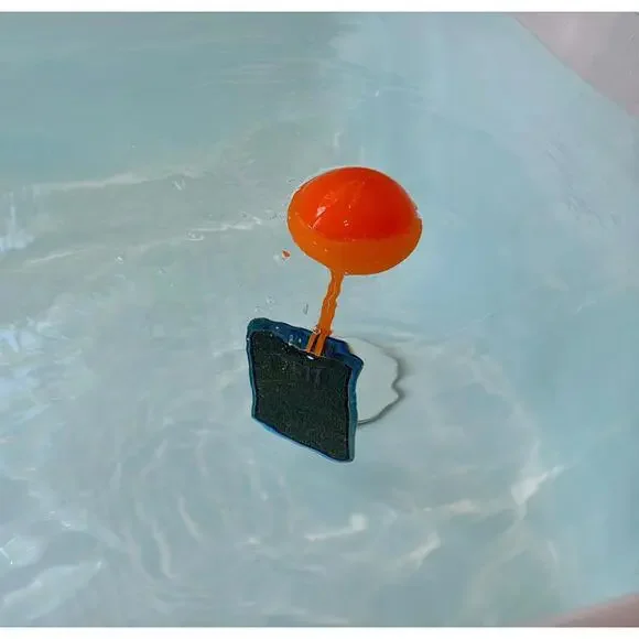 Bright Orange Floating Strap Buoy 3D Printed | Keys Phones Boat Beach Accessory - Picture 6 of 9